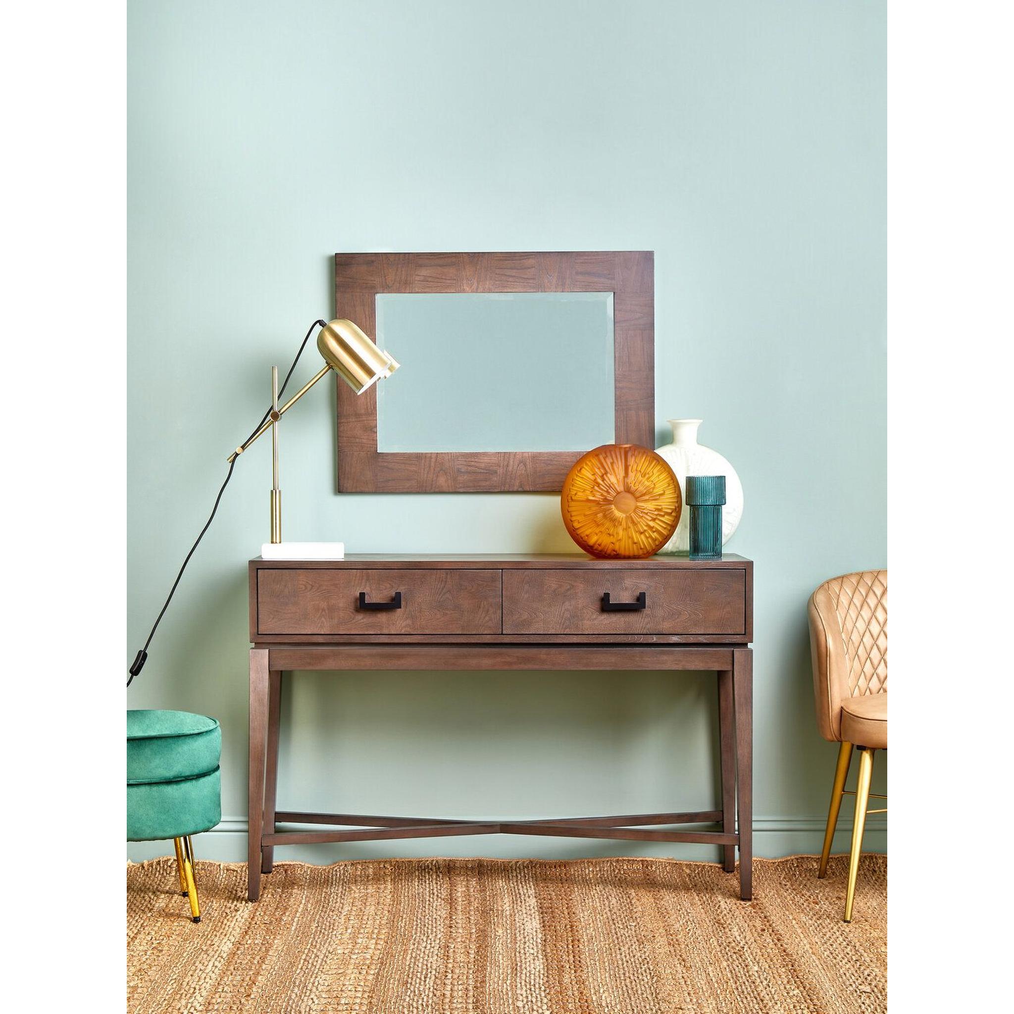 Ashmere Antique Grey Two Drawer Console Table – 120cm product image 1