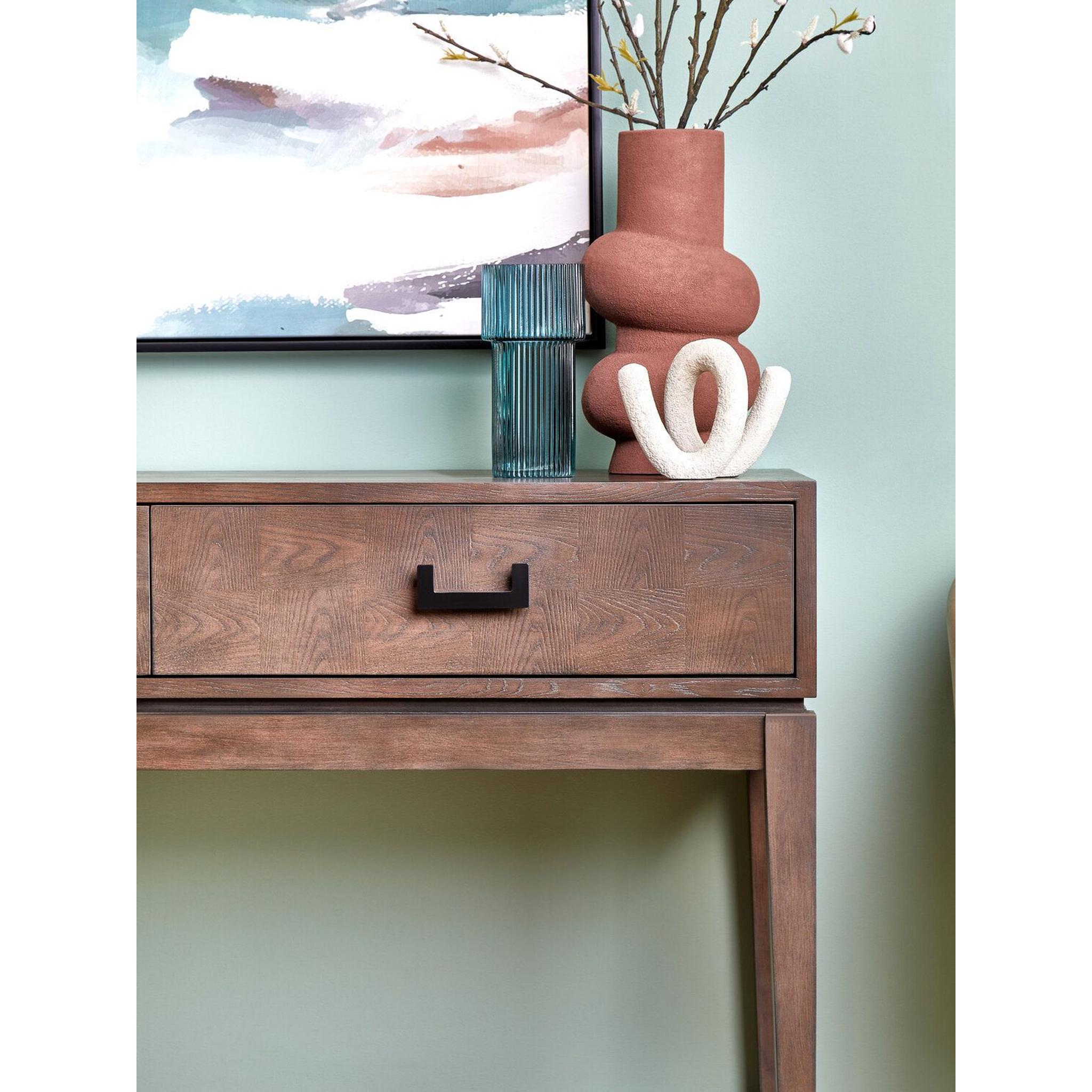 Ashmere Antique Grey Two Drawer Console Table – 120cm product image 3