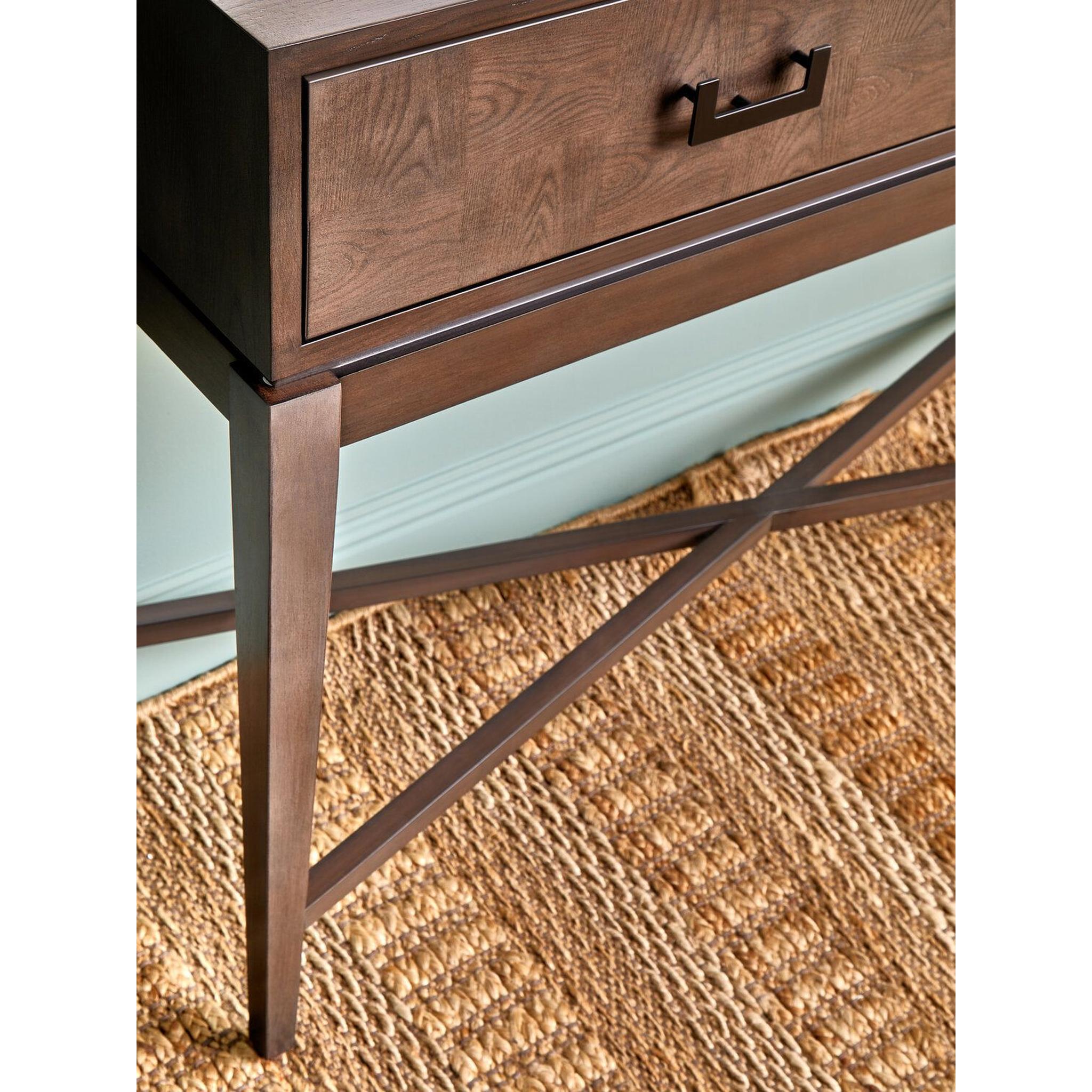 Ashmere Antique Grey Two Drawer Console Table – 120cm product image 5