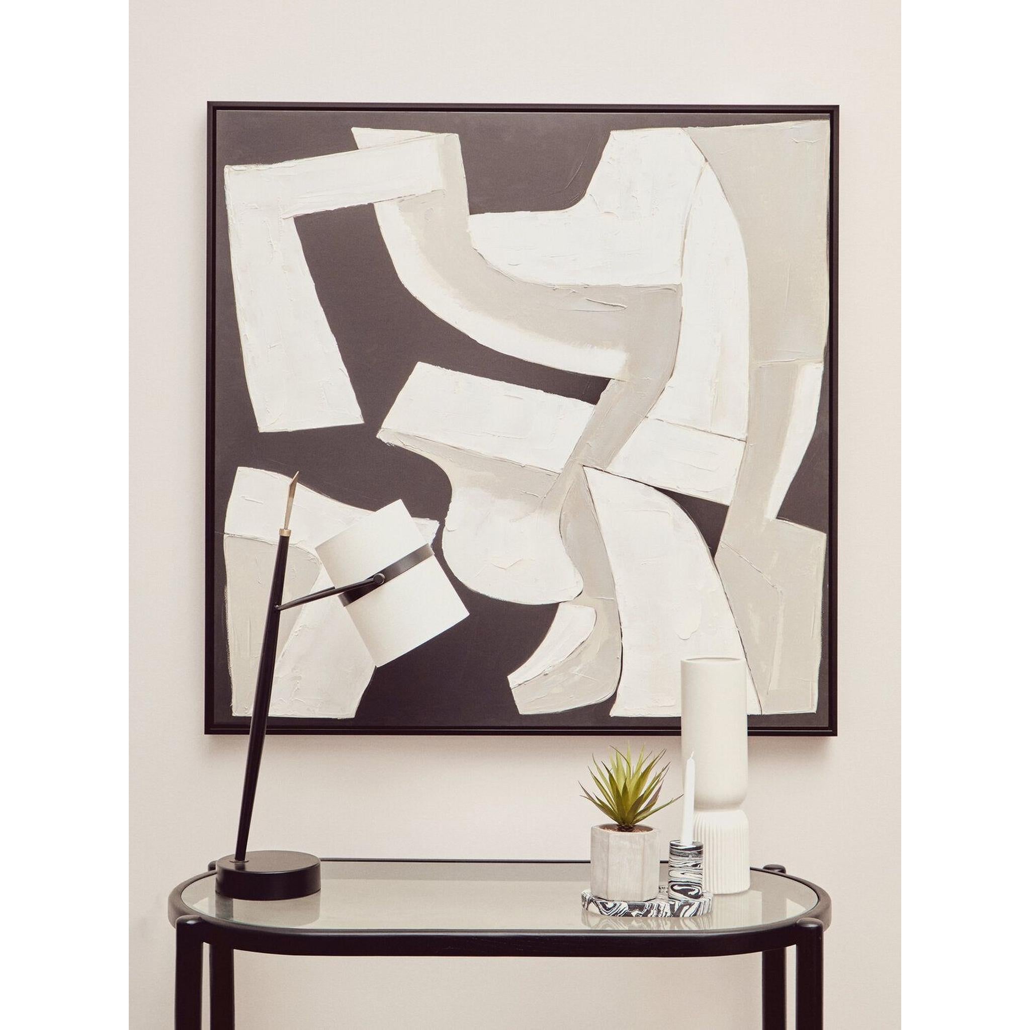 Canvora Black Rattan & Glass Console Table – 100cm product image 2