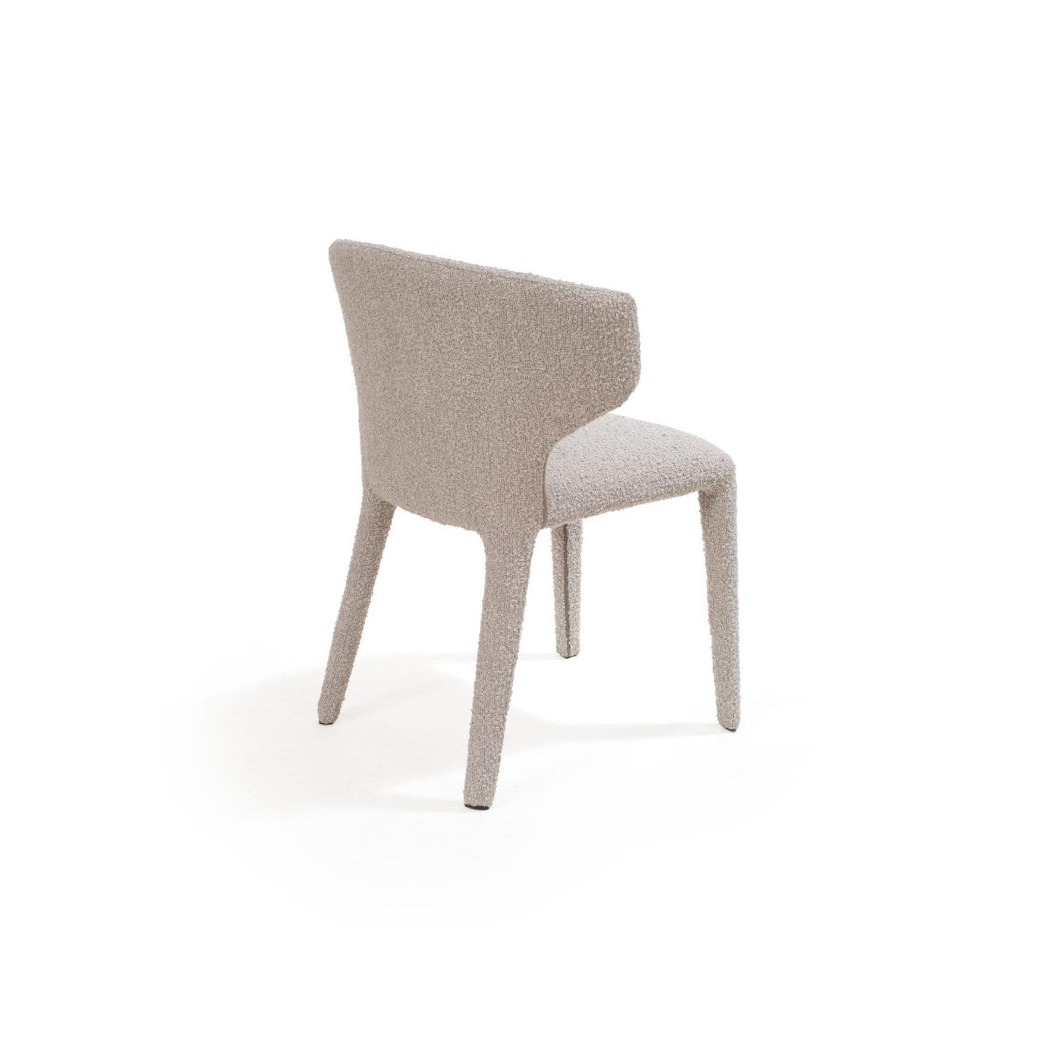 Vela Upholstered Dining Chair – Chex Steam Bouclé – 54cm Wide - image 4