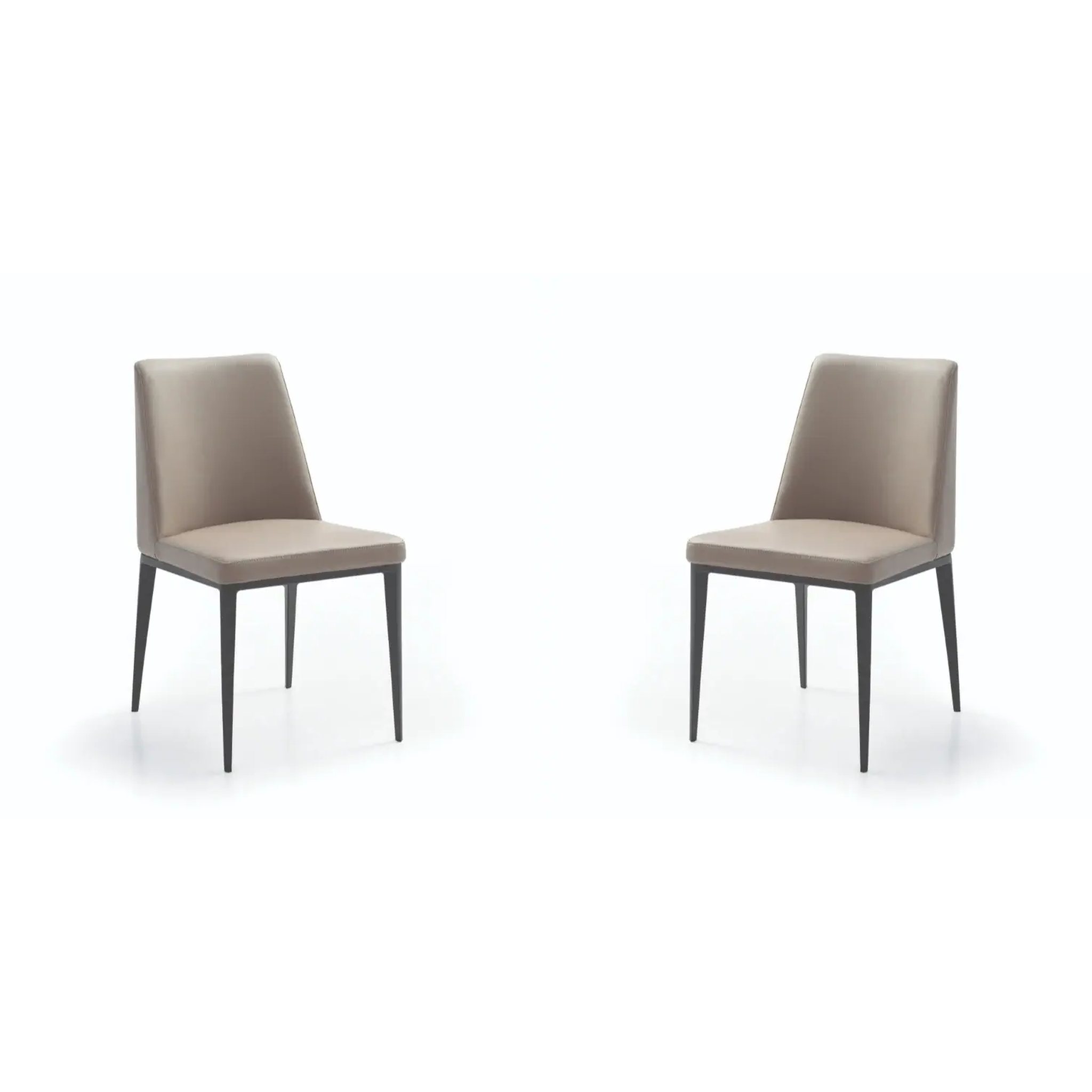 Medici Set of 2 Dining Chairs – Buffalo Sand PU – 45cm Wide - image 3