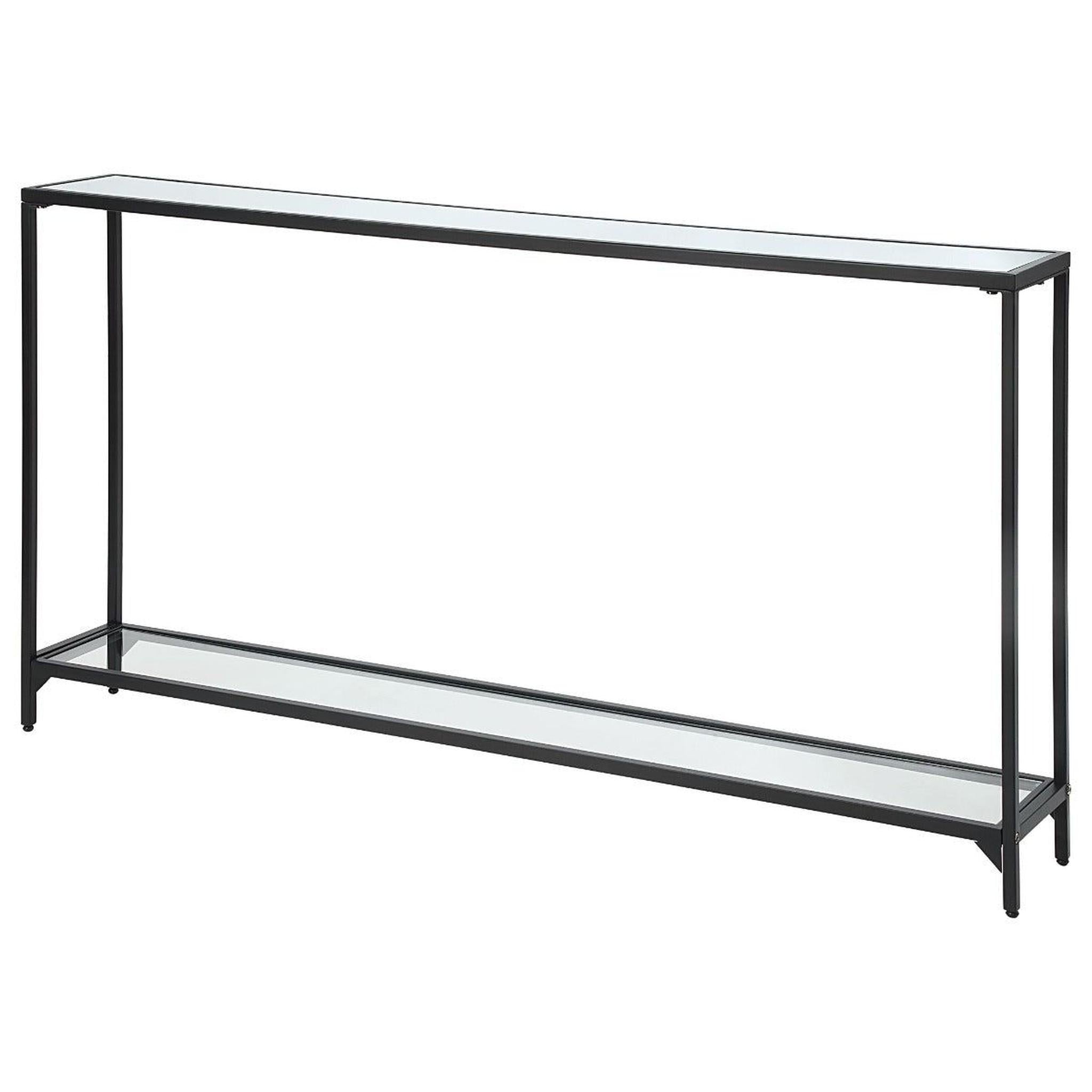 Veyra Slim Black Mirrored Console Table – 140cm product image 3